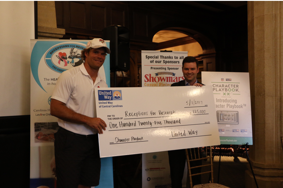 United Way gives $125K to Carolina Panther Greg Olsen’s foundation